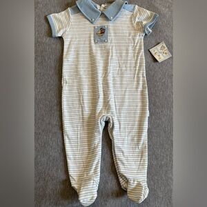 Disney Winnie The Pooh Striped Baby Onesie 6/9 months